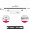 KAK Bright Chrome Kitchen Handles for Cabinets Zinc Alloy Silver Furniture Handles for Cabinets and Drawers Door Hardware
