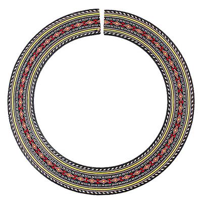 Rosette Holzkreis Schallloch Klassische Akustikgitarre Korpus Einlegearbeiten