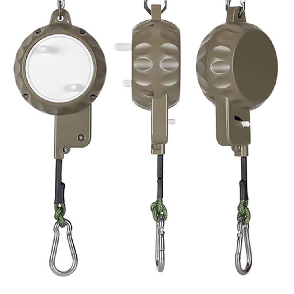 Corde à linge télescopique de 8 m pour extérieur, coupe-vent et réglable, de type boîte.