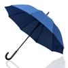 Custom Logo 10-Rib Long-Handled Men's Double Black Umbrella with Reinforced Straight Handle