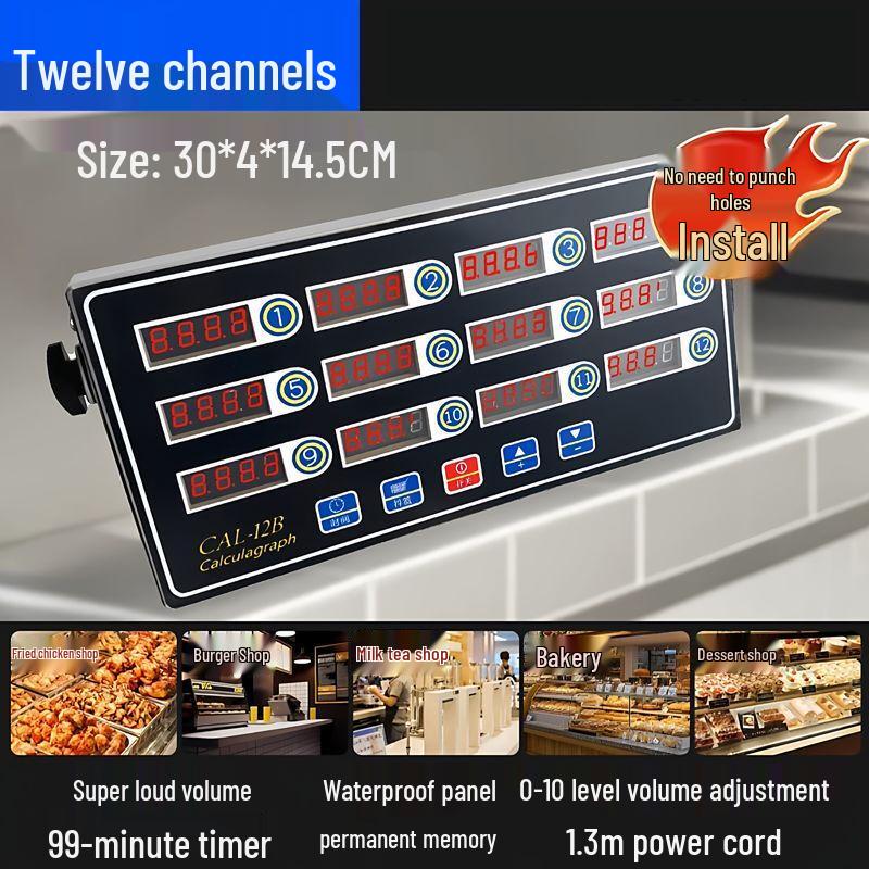 Commercial Kitchen Multi-Channel Timer