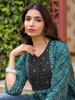 Teal Handblock Printed & Embroidered A-Line Top