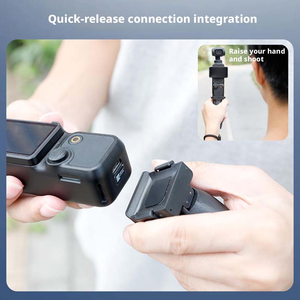 For DJI Osmo Pocket 3 Handle Grip Selfie Stick Camera Shooting Bracket Ergonomic Handheld Stabilizer Holder Mount Adapter