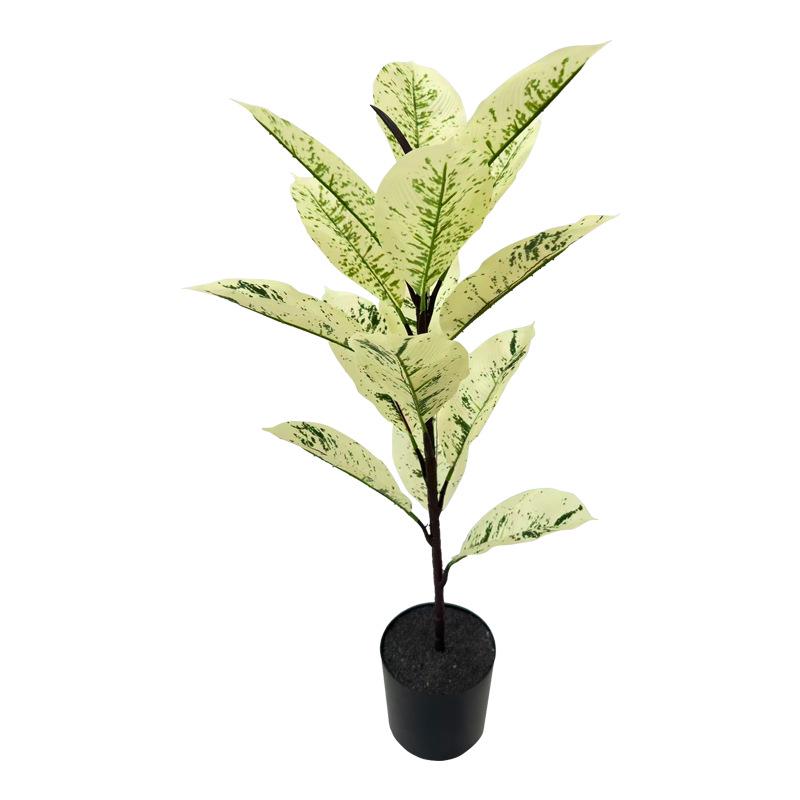 Artificial Rubber Tree: High-End Indoor Decor for Living Room - Large Bionic Plant
