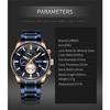 CURREN Men's Calendar Watch with Steel Business Waterproof Quartz Watch