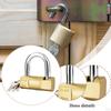 Heavy Duty, Metal Padlock with Key And , Ideal for Storing Small Items In Drawers, Cabinets,