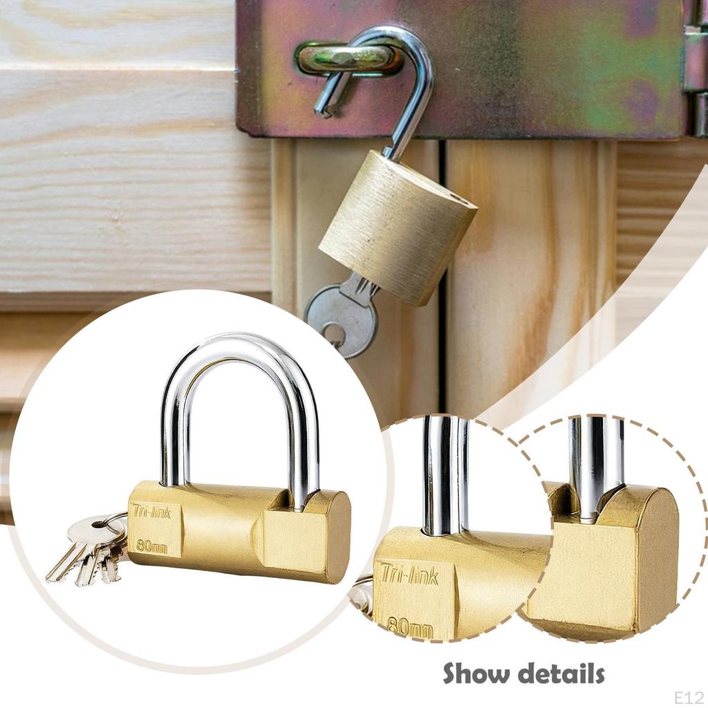 Heavy Duty, Metal Padlock with Key And , Ideal for Storing Small Items In Drawers, Cabinets,