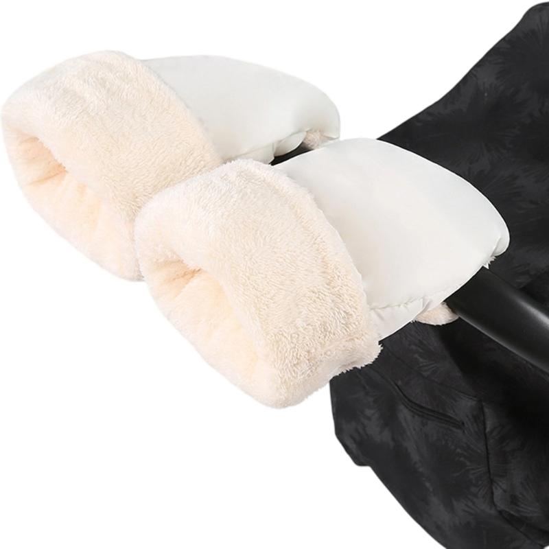 Waterproof Windproof Push Chair Gloves Strollers Hand Muff With Soft Fleece Lining For Pram