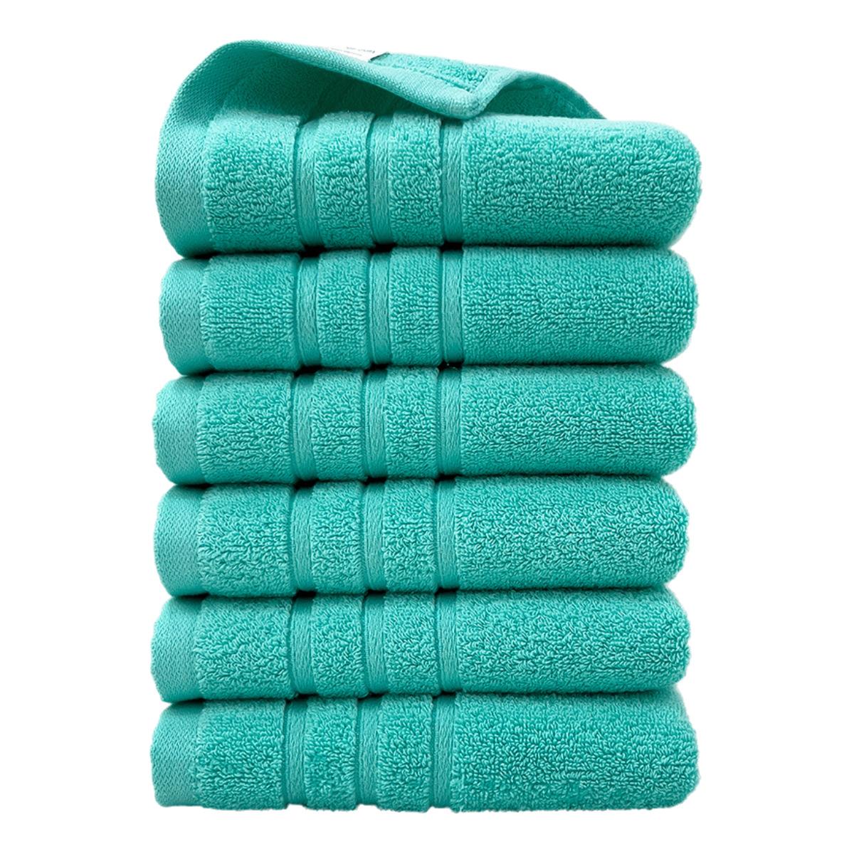 

Хлопковое полотенце, набор из шести полотенец для лица, утолщенное хлопковое полотенце для лица, теплые и удобные домашние ежедневные принадлежности, искусно сотканные полотенца 34*74CM