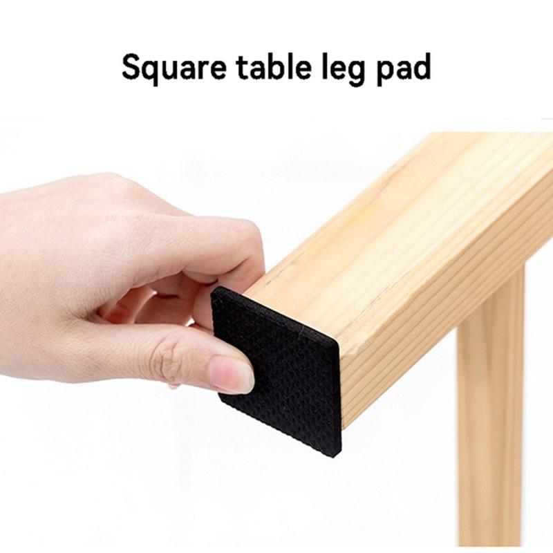 Tappeto nero autoadesivo per gambe per mobili Protezioni per pavimenti antigraffio Coprigambe per tavoli per sedie Tappi antiscivolo per gambe per sedie per mobili