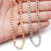 5Yards/Roll Aluminum NK Link Chains Gold Silver Color O-Shaped Twist Chain for DIY Jewelry Bracelet Bag Garment Making Supplies