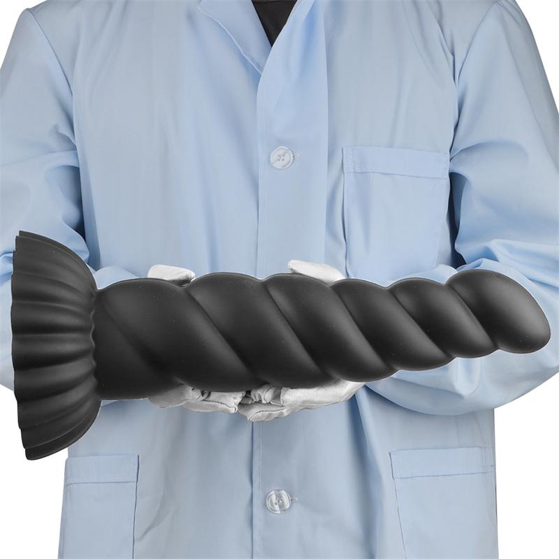 Silicone Black Extra Large Thick Anal Plug Penis Soft Thick Anal Plug Back Yard Fisting Anal Expander Male and Female Anal Masturbation