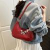 Leisure Leather Sling Bags Y2k Zipper Tote Bag Cute Butterfly Shoulder Bag  Purses