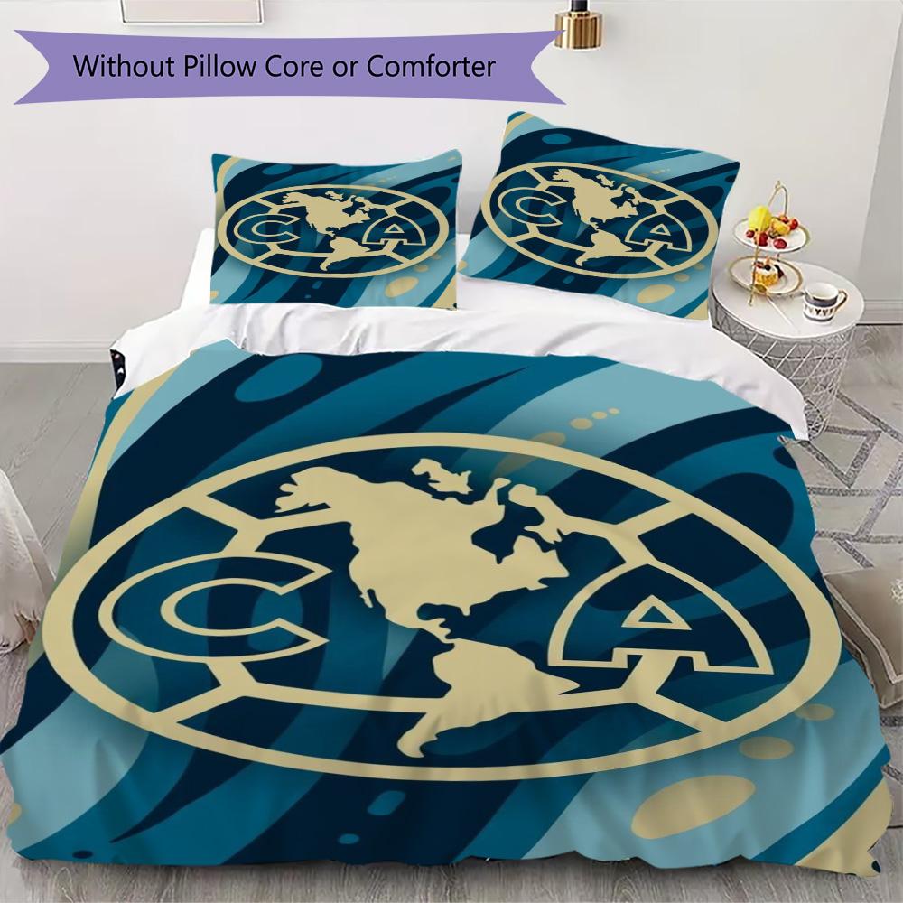 Club América logo Pattern Bedding,Quilt Set Quilt Cover Pillowcase Home Birthday Gift (1*duvet cover+2*pillowcase,without core)XSJT0917423