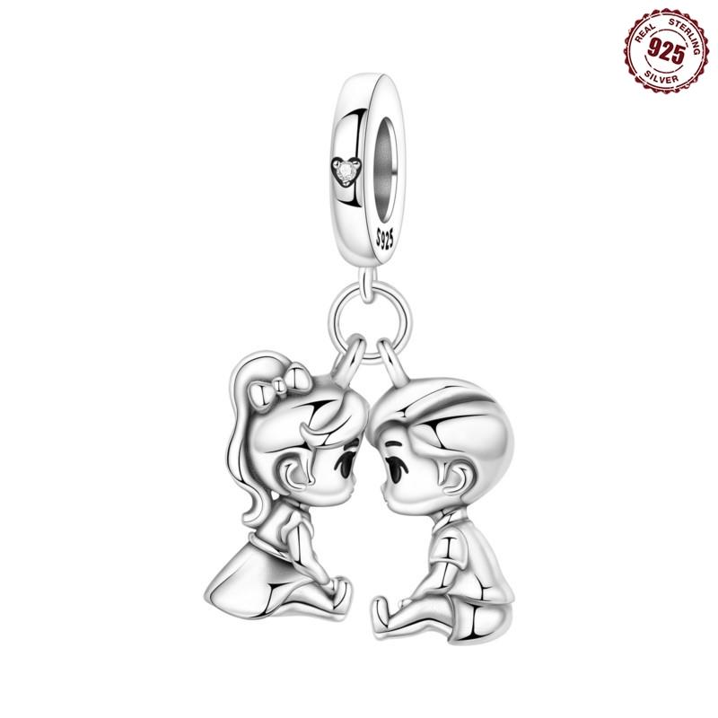 

MISEFF 925 Silver Childhood Sweetheart Pendant Charms Beads Fit Original Bracelets DIY Jewelry Party Gift Making New