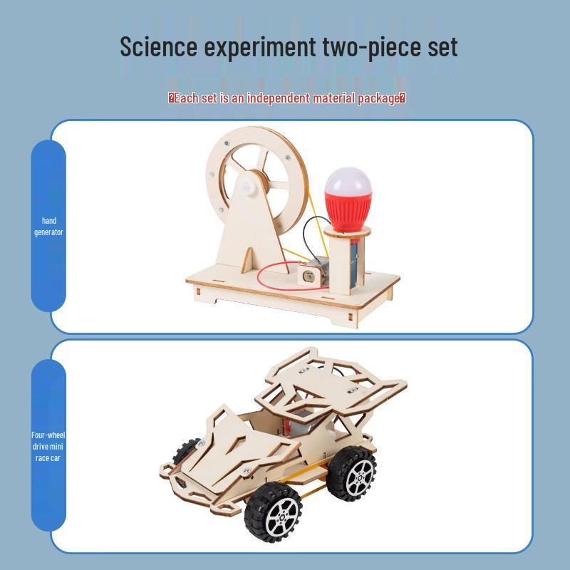 Student Hand-Crank Generator Science Experiment Kit – DIY Educational Project for Kids
