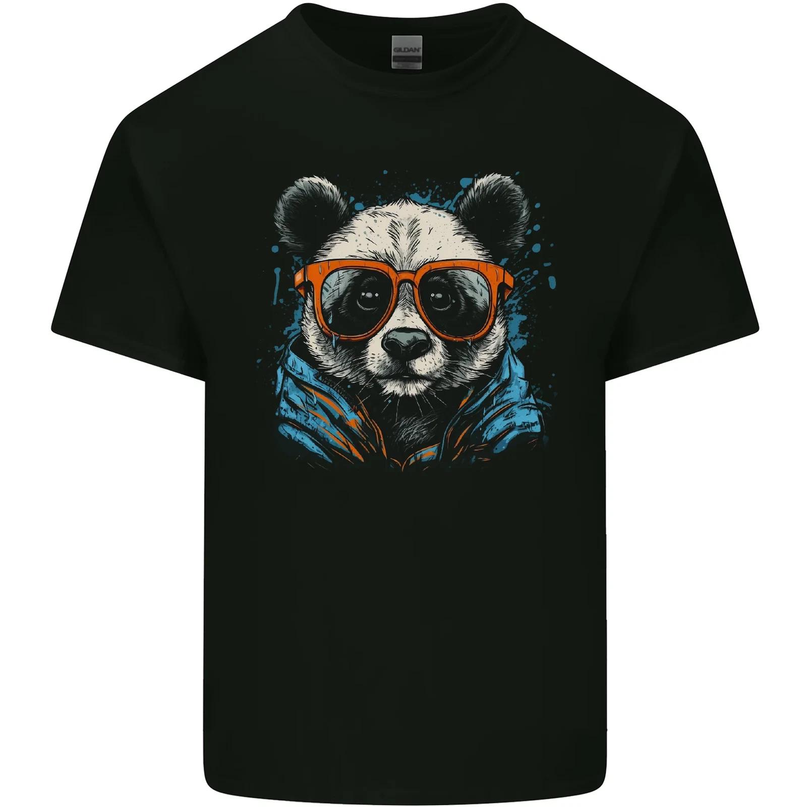 A Cool Panda Wearing Glasses Kids T-Shirt Childrens S