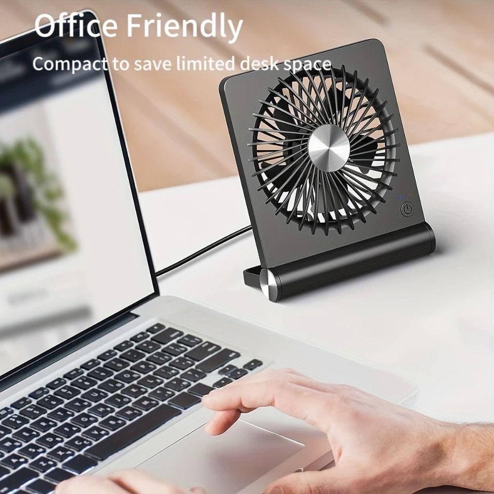 Folding Small USB Fan Lightweight Ultra-thin Mini Fan Simple Desk Fan Outdoor