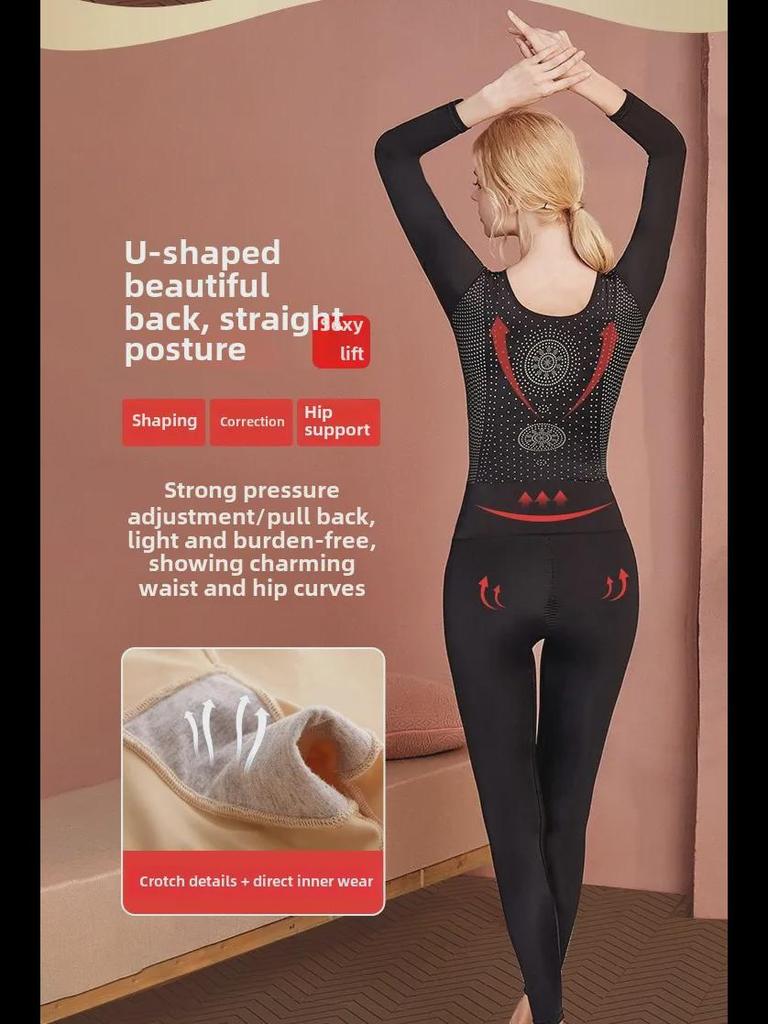 Szülés utáni alakformáló hosszú ujjú: Koffeinnel átitatott nadrág hasfeszesítésre, derékkarcsúsításra és csípőemelésre