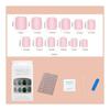 YINKE Nail Tips, 24 Pieces, Nail Tips, Short Nail Supplies, Spring/Summer, Round Tips, Popular, Japanese Style, Simple, Stylish, Short Atmosphere