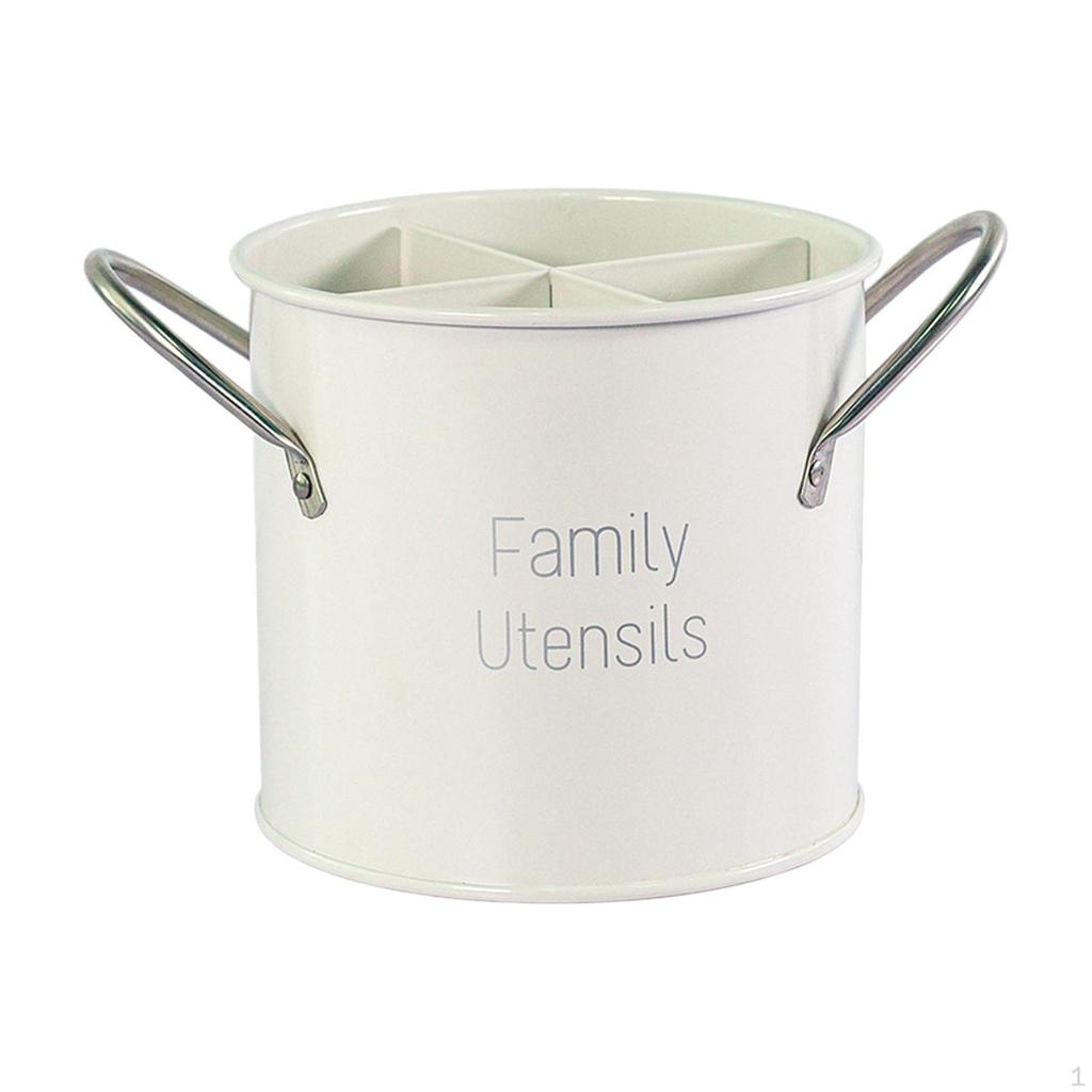 Chopsticks Cage Countertop Utensil Holder 4 Compartments Practical Tableware