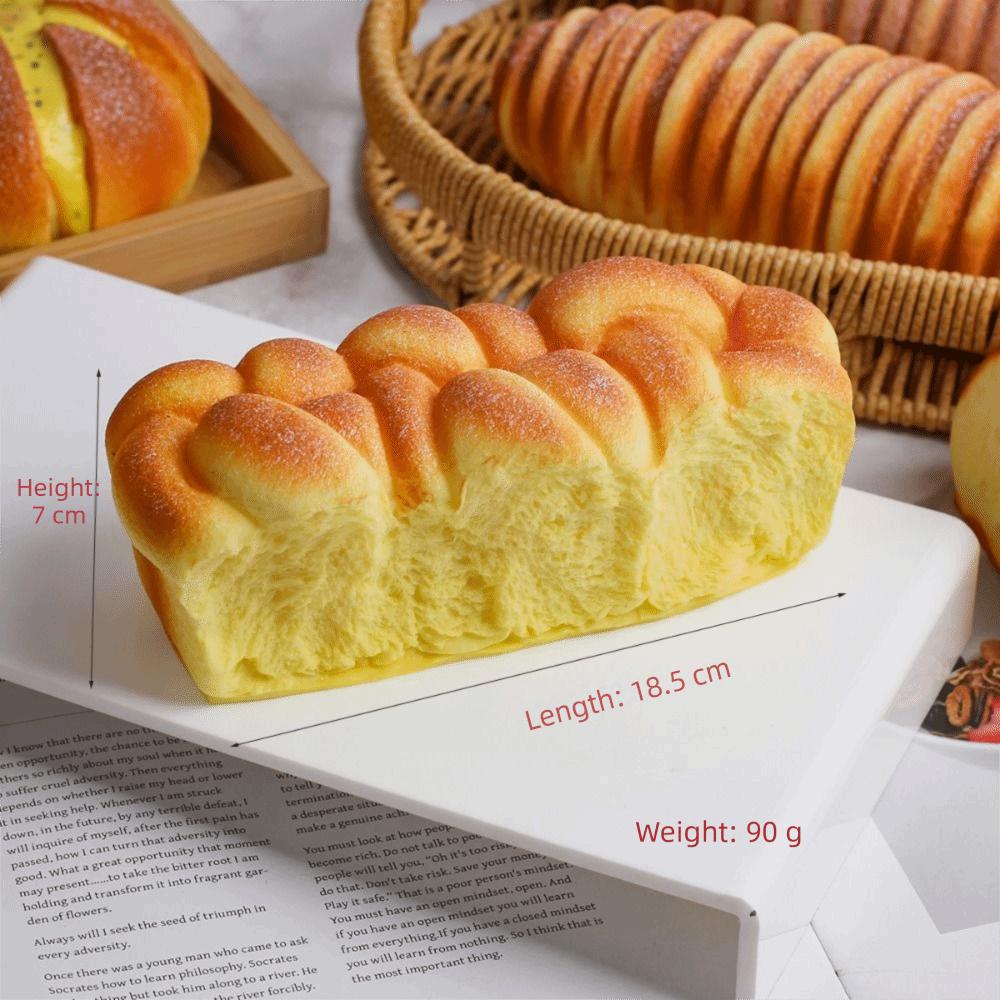 Cartoon Artificial Bread Slow Rising Slow Rebound Toy Squishy Toast Bread Home Decoration Style 4