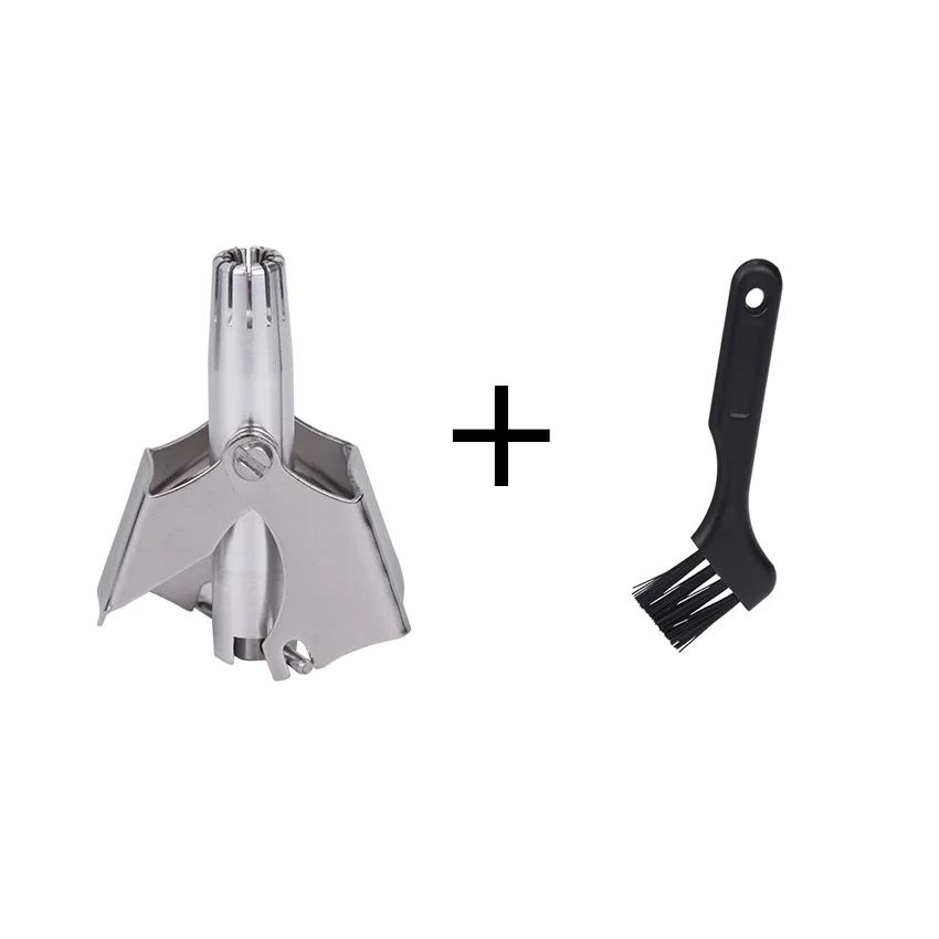 

1 шт., мужской триммер для волос в носу, ручной триммер из нержавеющей стали, подходит для бритвы для волос в носу, моющийся портативный триммер для волос в носу