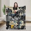 Jack Halloween The Nightmare  Blanket Quality Warm  Throw Blanket Autumn Airplane Travel Outdoor Aesthetic Bedspread