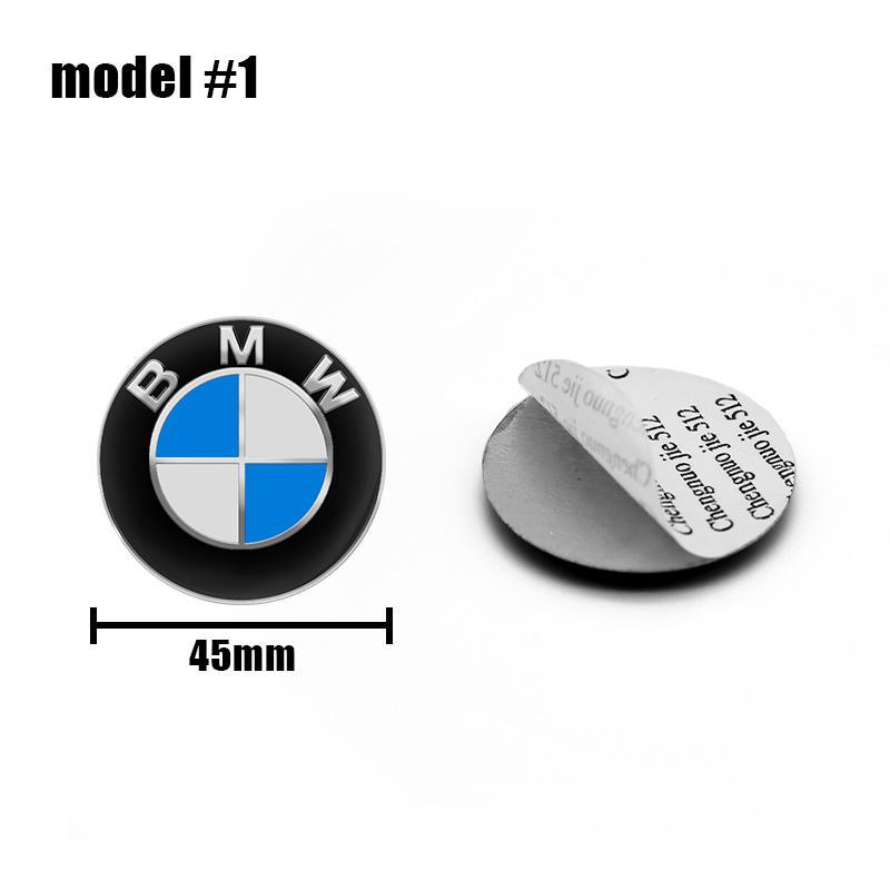 1 Stück 45mm 47mm Auto Lenkrad Dekoration Abzeichen Aufkleber Logo Zubehör Für BMW E46 E90 E60 F30 F10 E39 E36 F20 E87 E90 E70