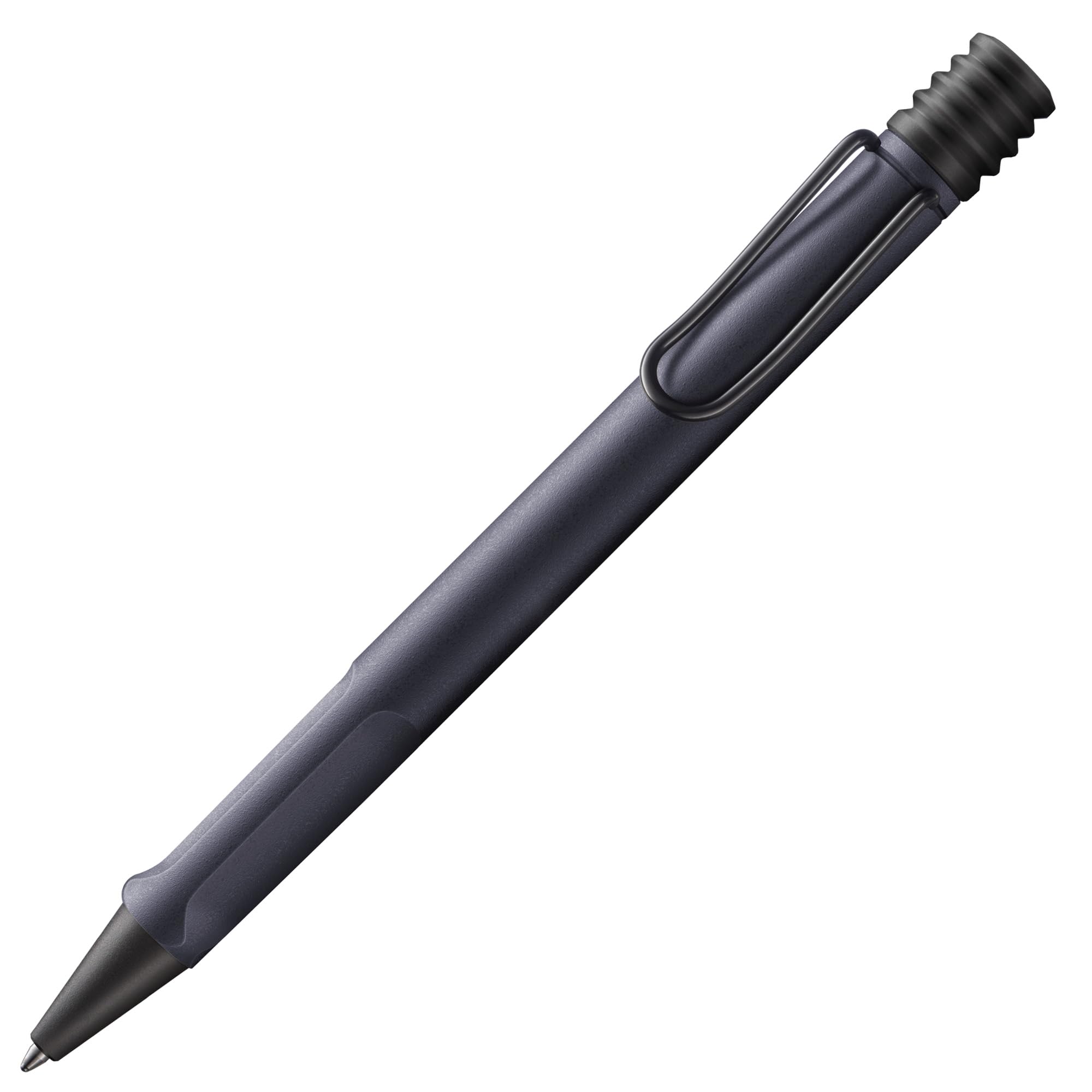 

Lamy Safari Steel Black Ergonomic Grip and Medium Line Width Ballpoint Pen Comfortable for Long Writing Made of Durable ASA Plastic Includes Large
