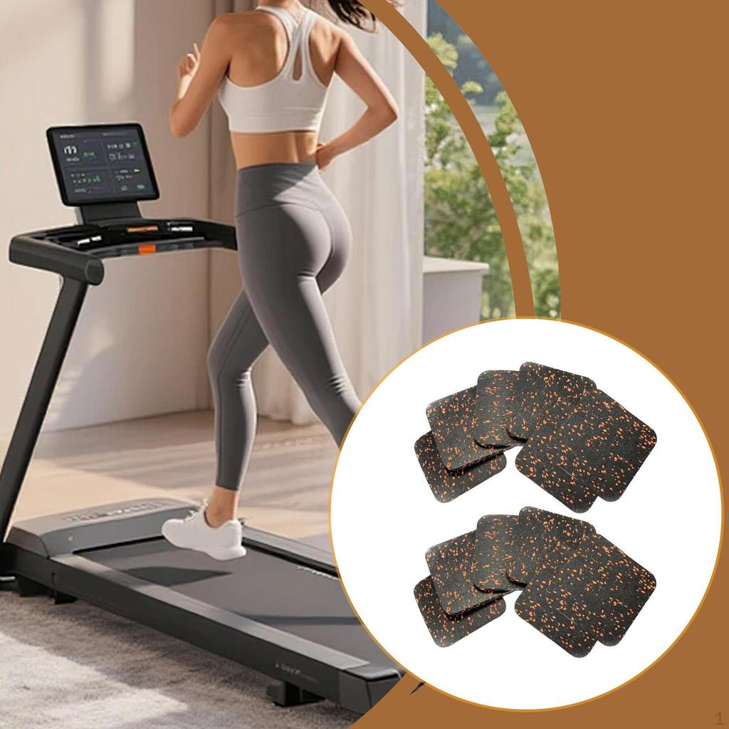 12 kusů podložka pod běžecký pás antivibrační multifunkční gumová podložka cvičební vybavení pro