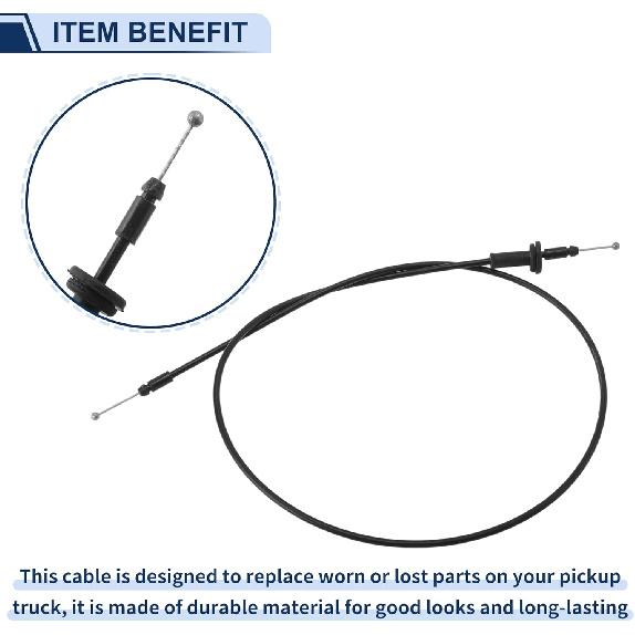 Hood Latch Release Cable for Hyundai Accent 2006-2011 No.811901E000 Engine Hood Release Cable 1 Pc