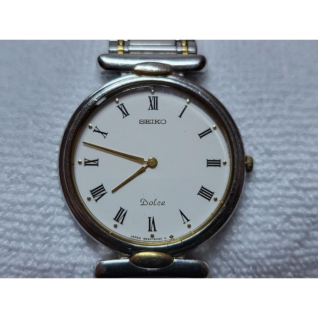 Used SEIKO DOLCE 9530-6030 Working item Battery replaced Men s Quartz