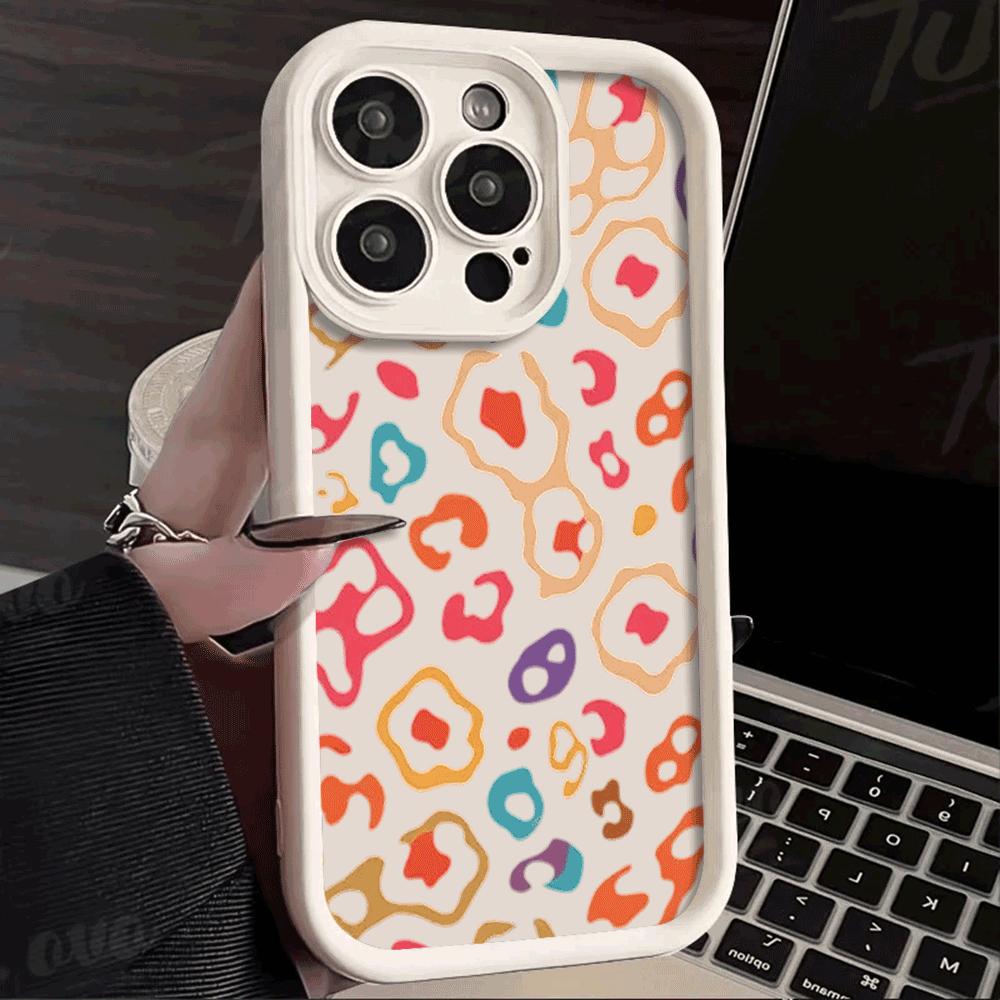 Fashionable Colorful Pattern Shockproof Phone Case for Xiaomi Redmi Note 14/13/12/11/10/ Pro/Plus Raised Camera Protection Cover