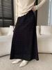 Sinan High Waist Slimming Jacquard A-Line Velvet Skirt SN8477