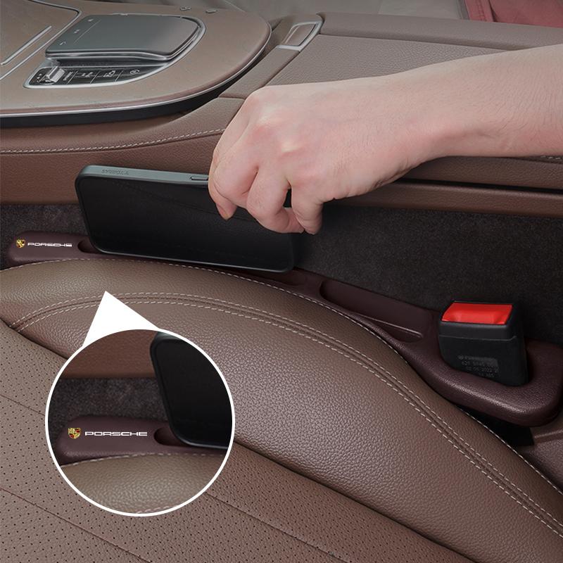 Car Seat Gap Filler Side Seam Plug Strip Leak-proof Filling Strips For Porsche Cayenne Panamera Macan 911 718 918 Taycan Boxster