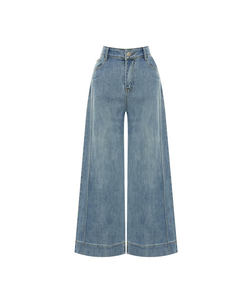 PAIGEFLYNN Side Cut Straight Denim Pants_P6Apt032C