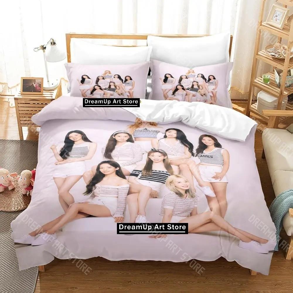 3D Printed Girls KPOP Generation Bedding Set for Boys Girls Duvet Cover Pillowcase Twin Queen King Full Single Double Sizes