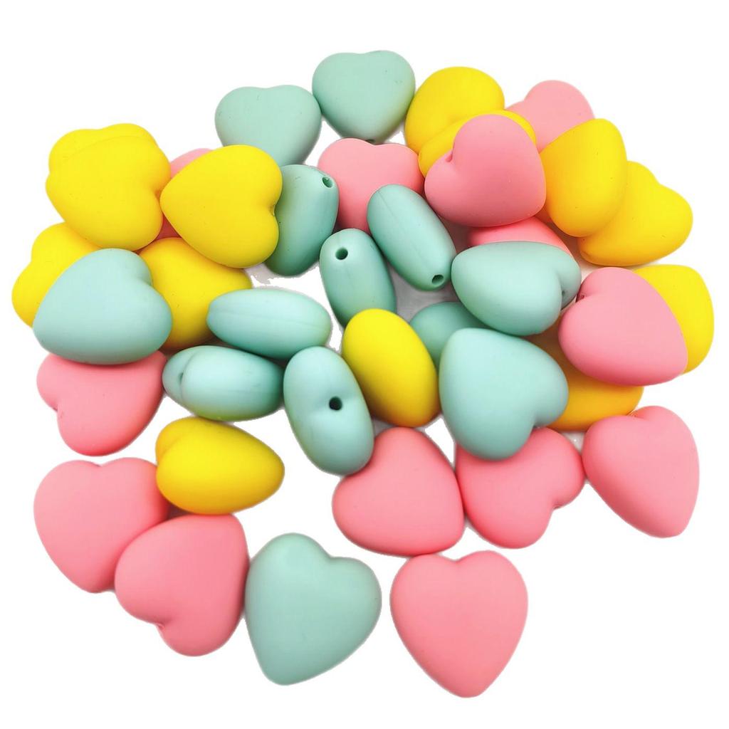 Silicone Heart Beads & Heart-shaped Knitting Accessories: DIY Jewelry, Sweater Knitting, Circular Needles, Hat Needles, and Stoppers