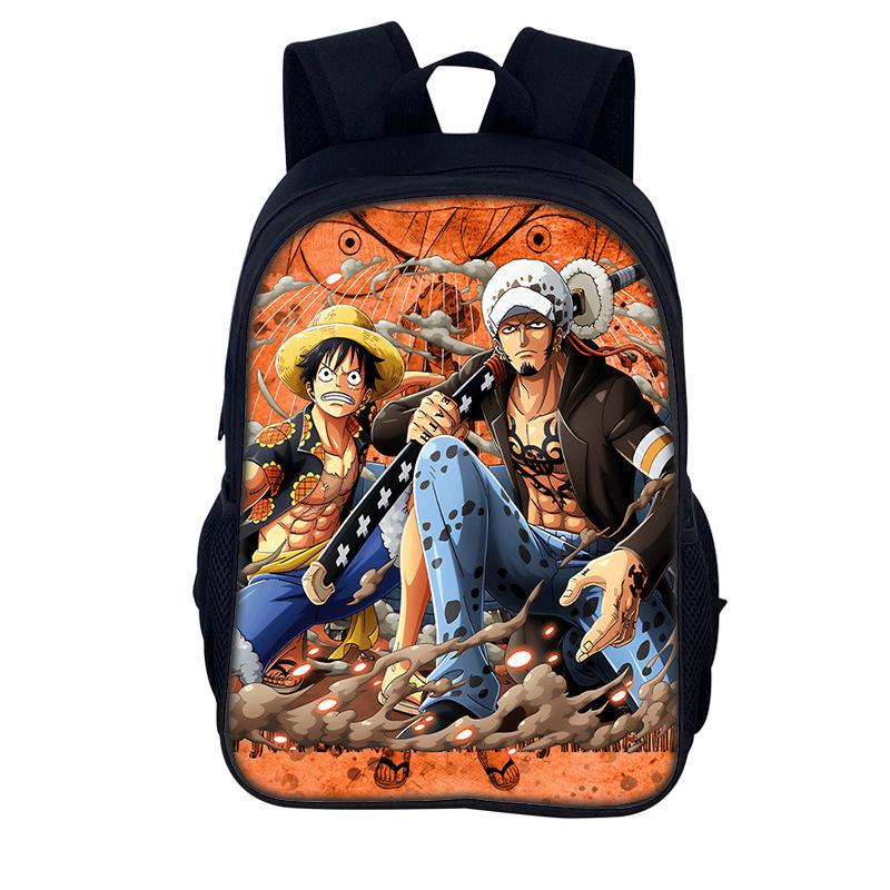 One Piece Monkey D. Luffy School Backpack for Child Light Weight Child Knapsack Fashion Rucksack Best Gift