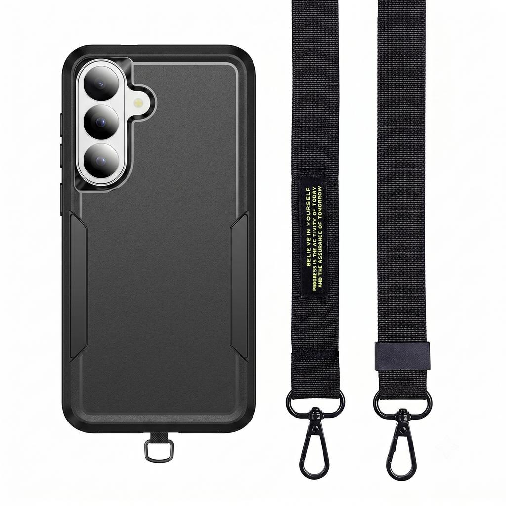 Coque Armure Protectrice avec Dragonne Étui Téléphone pour Samsung Galaxy A57 5G A17 A37 A 57 37 17 GalaxyA57 Coques Double Couche