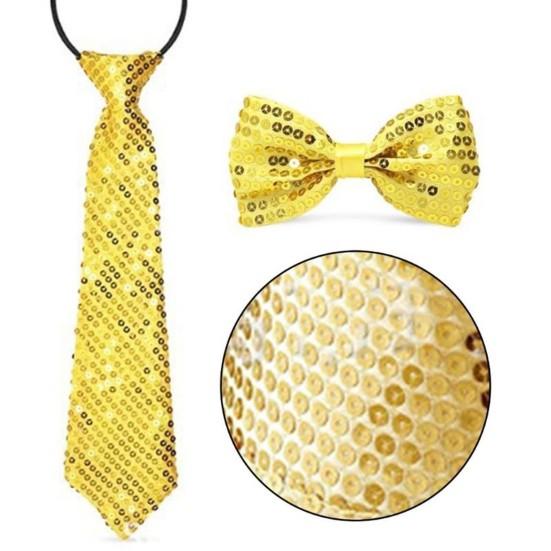 5 Pcs/Set 80s 90s Disco Accessories for Men Women Sequin Hat Harness Belt Gloves Bowtie Necktie Disco Costume Set for Carnival Masquerade Halloween
