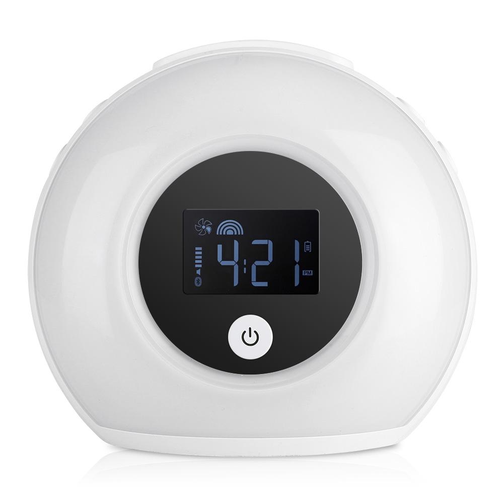 Colourful Wake Up Breathing Lamp Children Bluetooth Speaker Table Light Alarm Clock for Bedroom