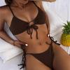 European & American Lace-Up Cutout Bikini - Hot-Selling Sexy Split Swimsuit