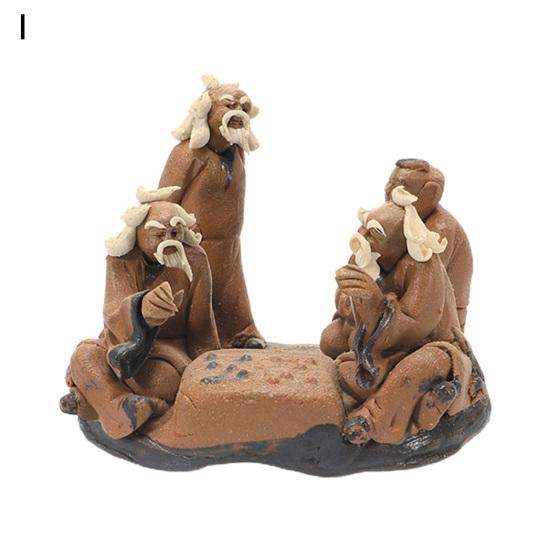 Classic Fish Tank Ornament Handmade Pollution-free Realistic Traditional Chinese Old Man Miniature Aquarium Accessories