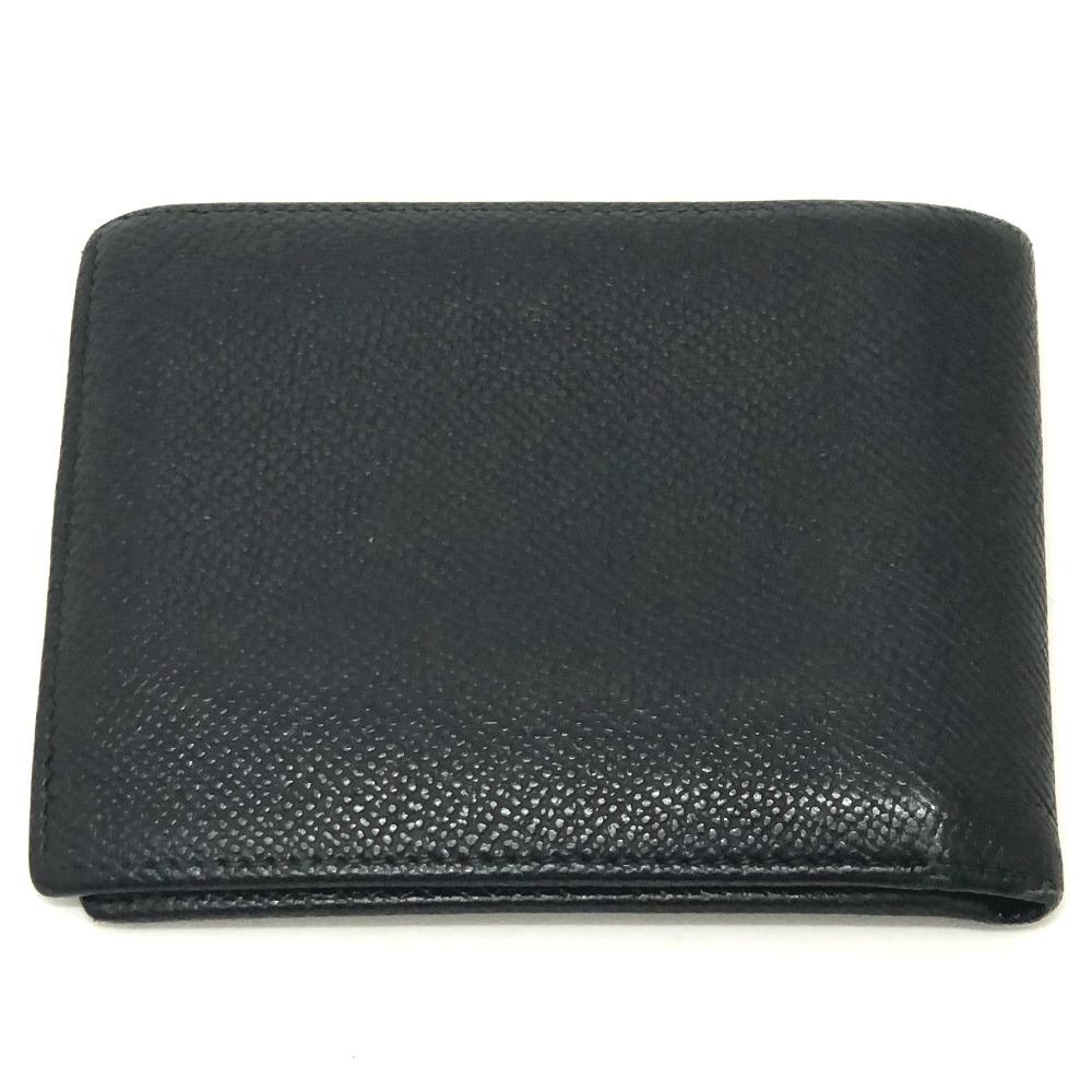 BVLGARI logo Short wallet, Wallet, Compact wallet Folded wallet  Black