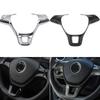 Adesivo de acabamento para volante de carro interior acessórios para Volkswagen VW Golf 7 GTI MK7 POLO 2014 2015 Jetta MK6 2015 2016