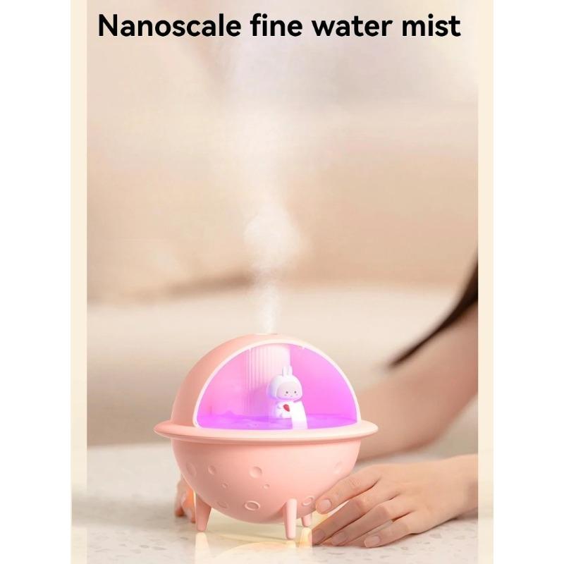 Neuer Luftbefeuchter Aroma Diffusor Bunter Astronaut Klein Tragbar Atomisierung USB Großes Nebelvolumen Desktop Schlafzimmer Zimmer Haushalt