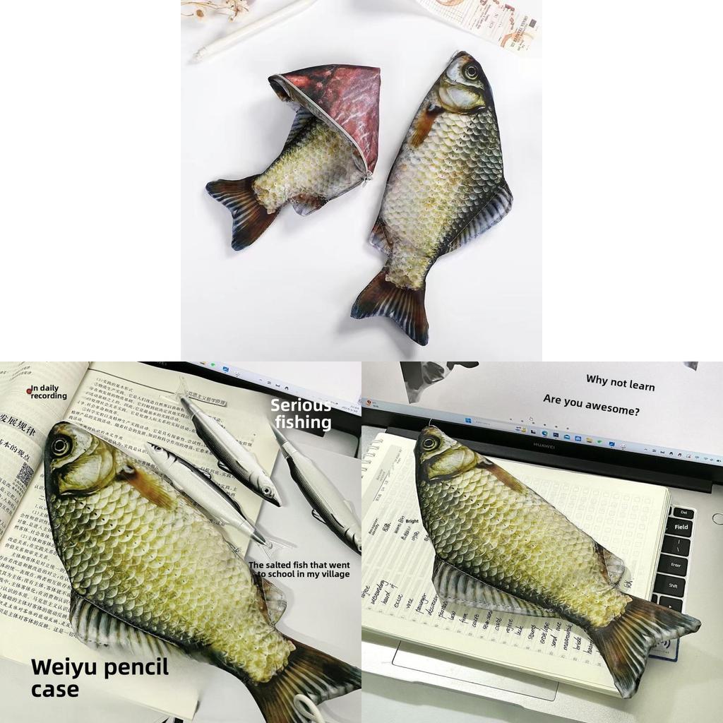 Kreatives Fischförmiges Federmäppchen Mit Reißverschluss Für Schule Und Reise