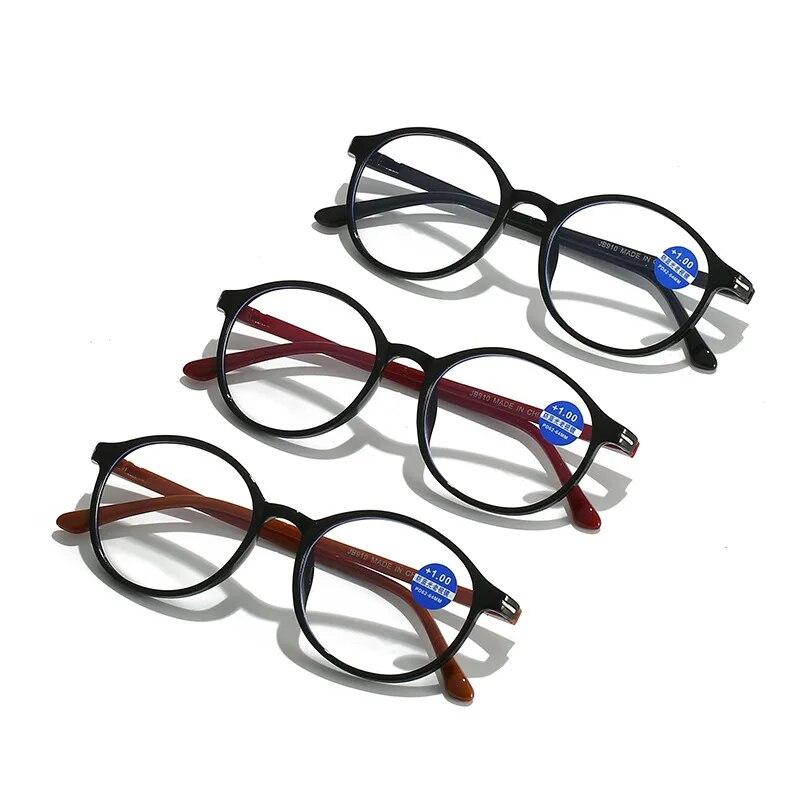 Fashion Presbyopia Glasses Business Retro Anti Blue Light Reading Eyeglasses for Men Women Eyewear +1.0+1.5+2.0+2.5+3.0+3.5+4.0